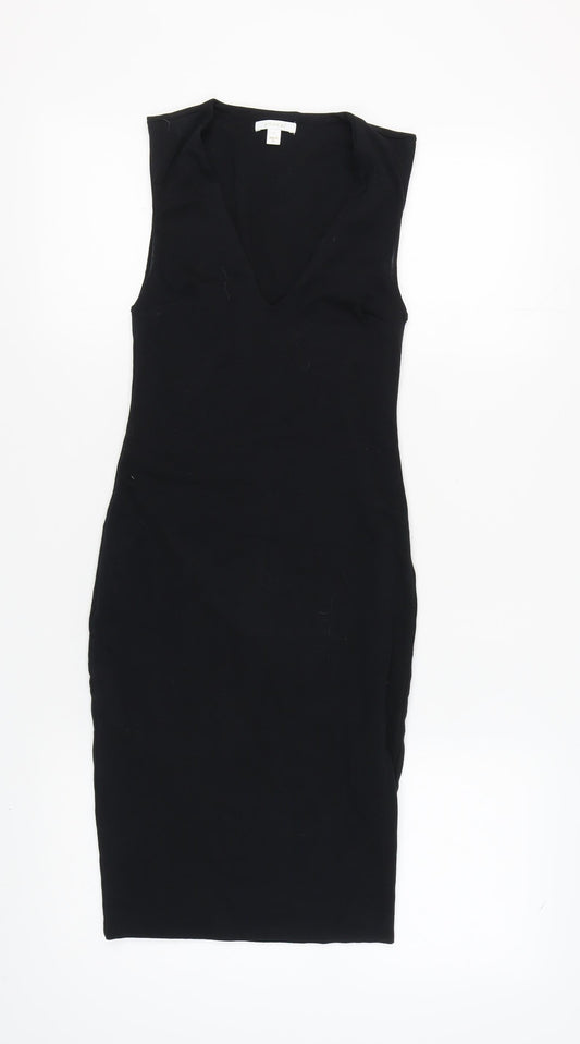 Kookai Women's Black Bodycon Dress Size 8