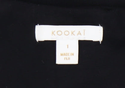 Kookai Women's Black Bodycon Dress Size 8