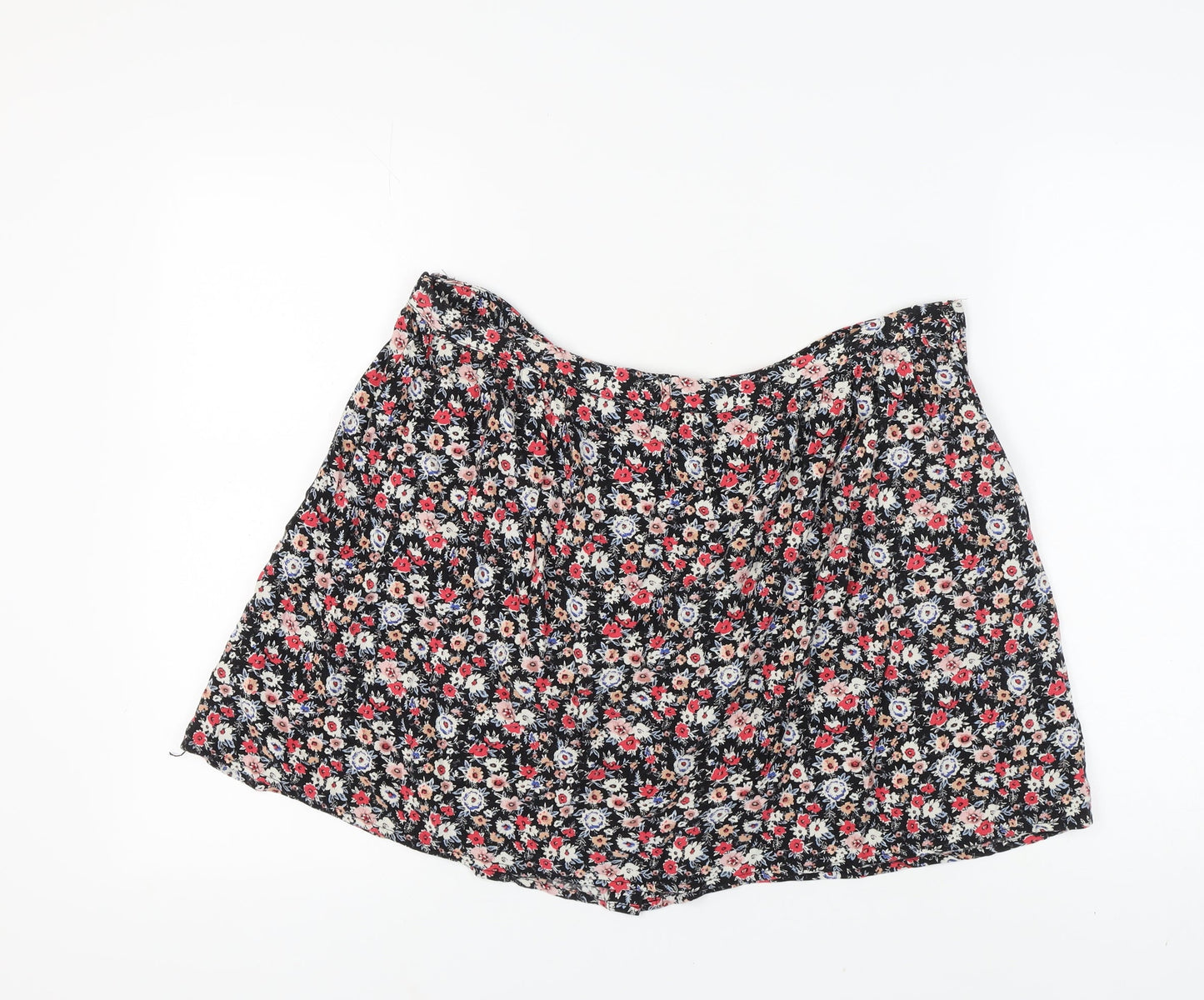 New Look Women's Multicoloured Floral Skirt Size 16