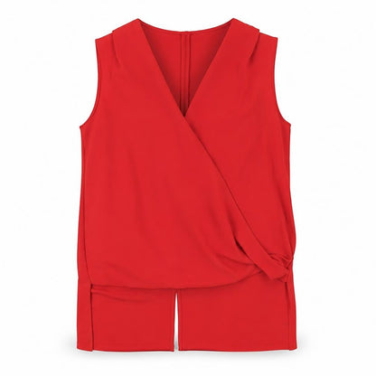 Womens UK Size 18 NEXT Red Wrap Blouse