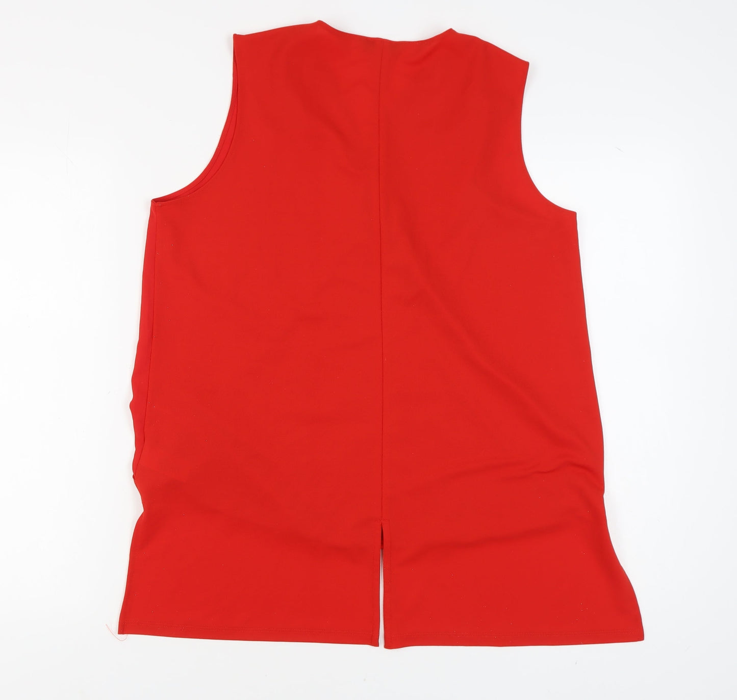 Womens UK Size 18 NEXT Red Wrap Blouse