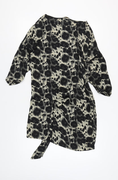 Zara Basic Women's Multicoloured Animal Print Dress