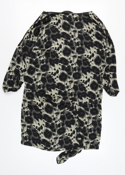 Zara Basic Women's Multicoloured Animal Print Dress