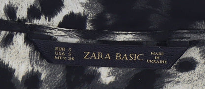 Zara Basic Women's Multicoloured Animal Print Dress