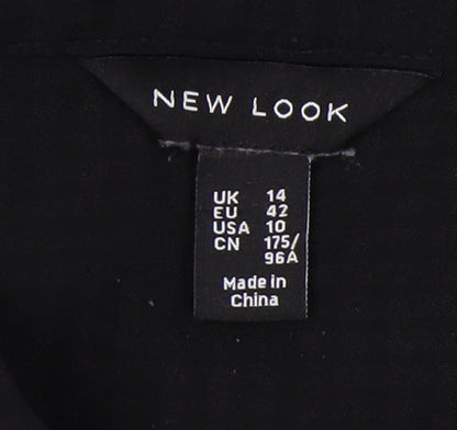 New Look Women's Black Collared Blouse Size 14