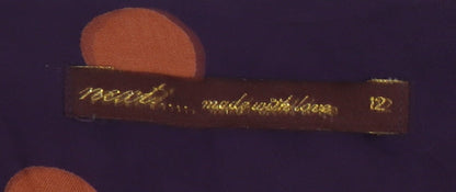 Next Women's Purple Polka Dot A-Line Dress, Size 12