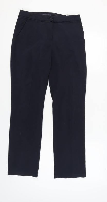 Womens UK Size 10 Marks and Spencer Regular Fit Workwear Black Trousers