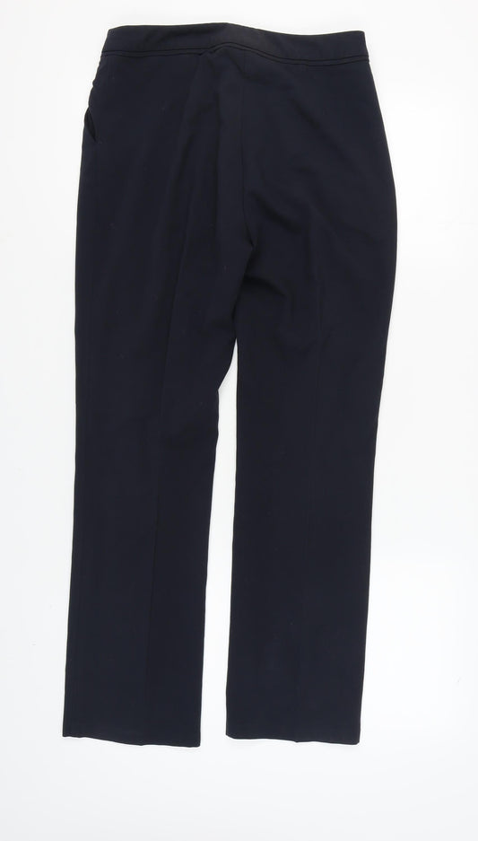Womens UK Size 10 Marks and Spencer Regular Fit Workwear Black Trousers