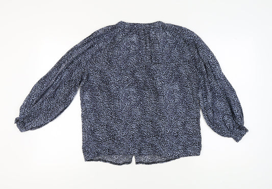 New Look Women's Multicoloured Animal Print Blouse Size 8