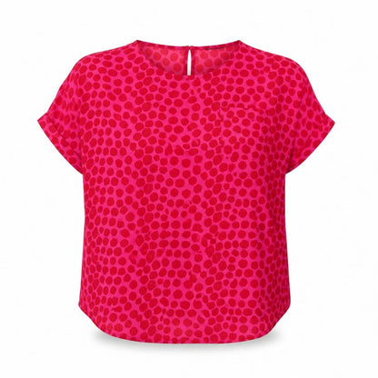 Womens UK Size 14 Roman Pink Basic Blouse