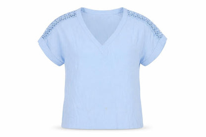 Womens UK Size 6 Miss Selfridge Blue Basic Blouse