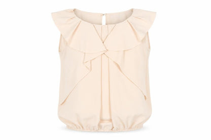 River Island Women's Beige Sleeveless Blouse UK 12