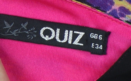 Quiz Women's Multicoloured Fit & Flare Dress Size 6