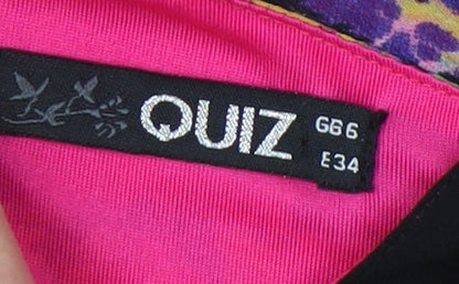 Quiz Women's Multicoloured Fit & Flare Dress Size 6