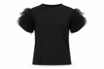 Womens UK Size 8 New Look Black Basic T-Shirt