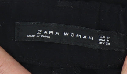 Womens UK Size M Zara   Black Trousers