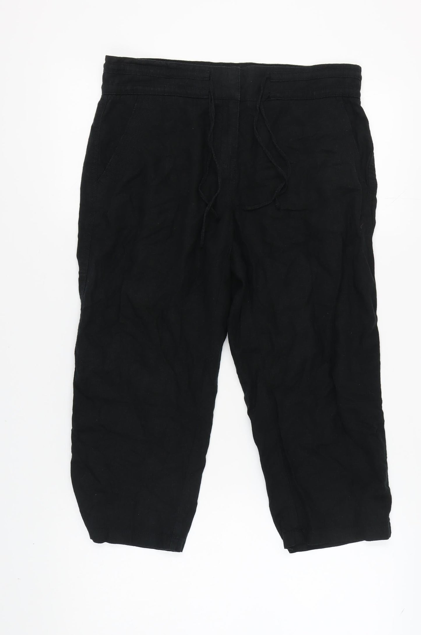 Womens UK Size 12 NEXT   Black Trousers