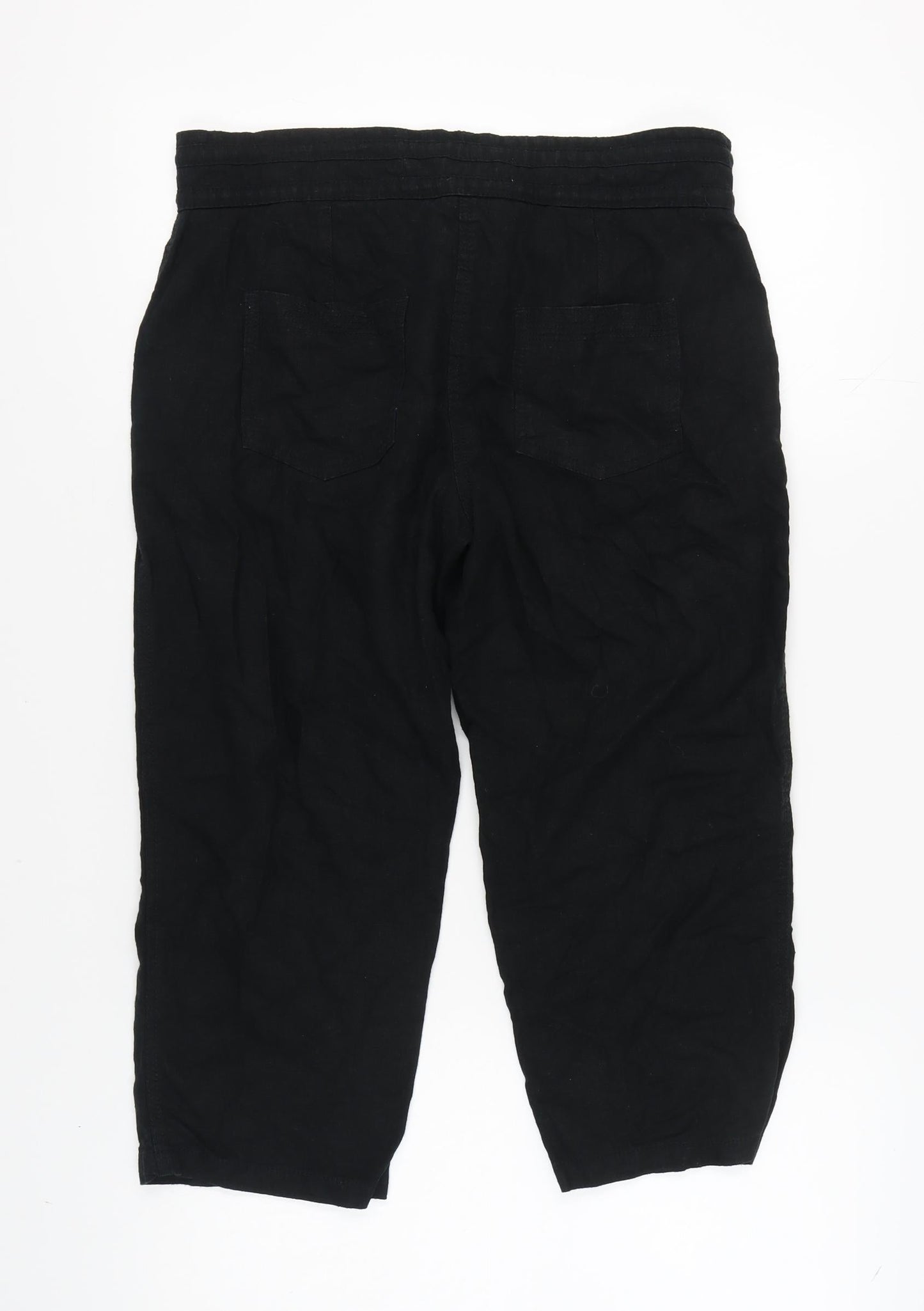 Womens UK Size 12 NEXT   Black Trousers