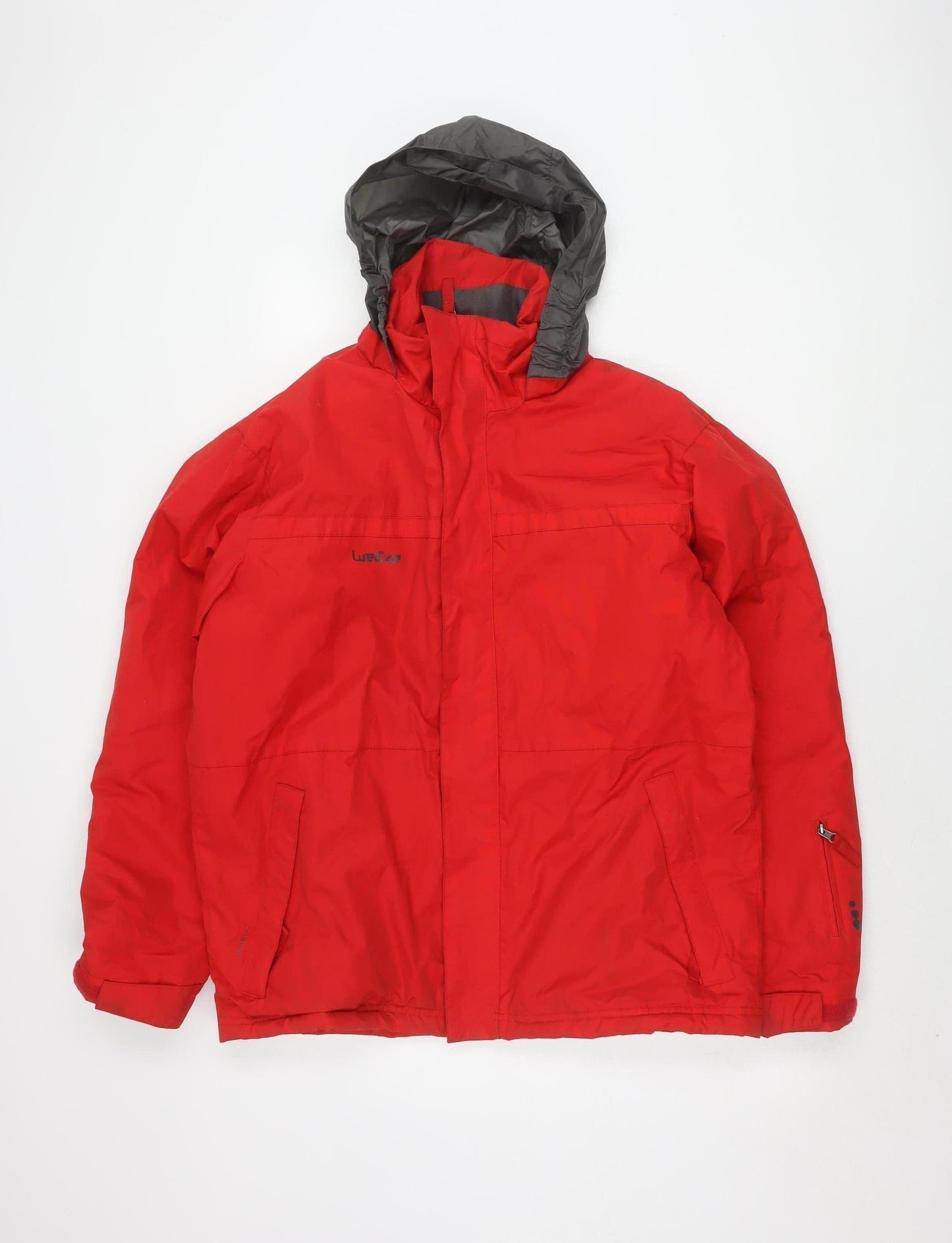 Mens UK Size S DECATHLON Red Puffer Jacket