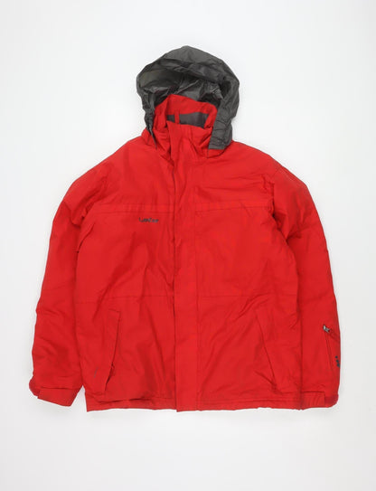 Mens UK Size S DECATHLON Red Puffer Jacket