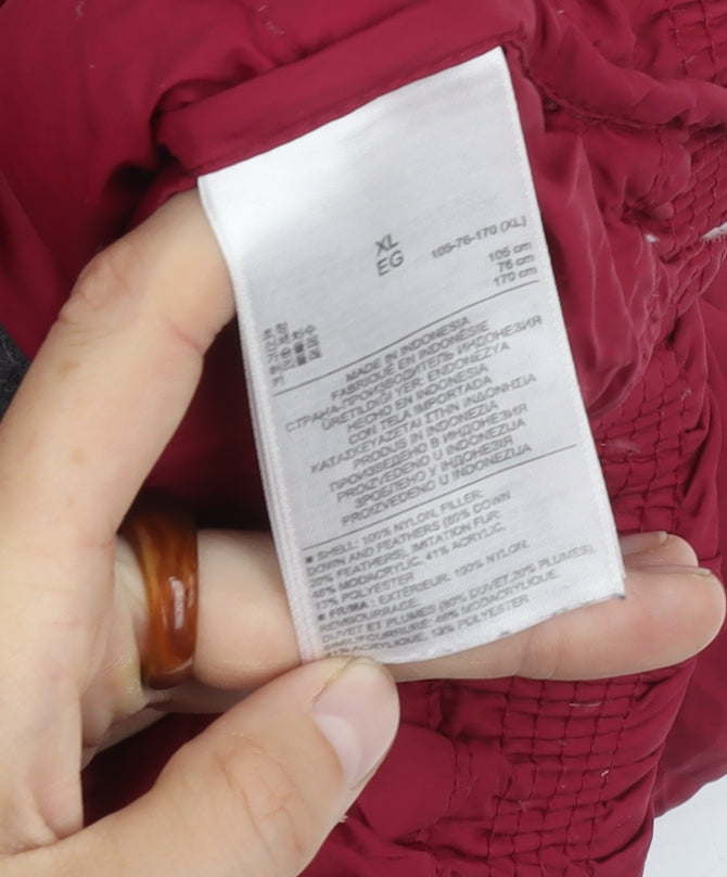 Womens UK Size XL Gap Red Puffer Jacket