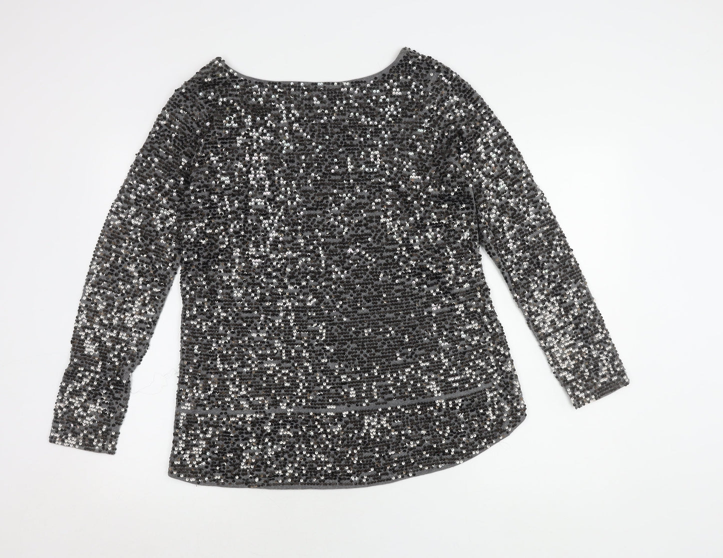 Womens UK Size M Oasis Grey Basic Blouse