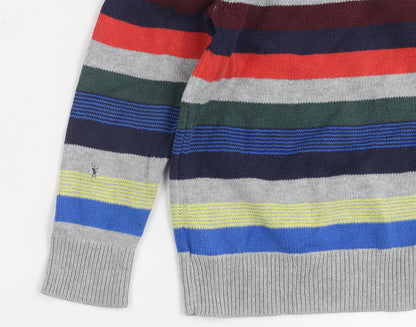 Gap Boys Multicoloured Striped Pullover Jumper 5 Years