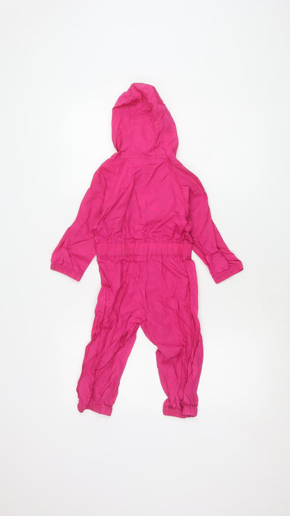 Trespass Girls Pink Snowsuit, Size 18-24 Months, Waterproof