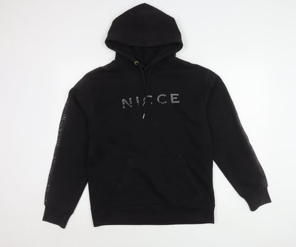 Mens UK Size S NICCE Black Pullover Hoodie