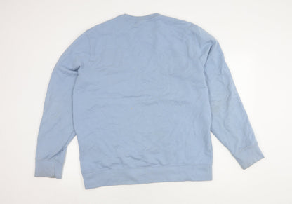 Mens UK Size L Levi's Blue Pullover Sweatshirt
