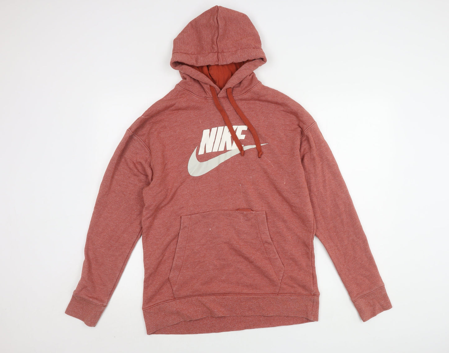 Mens UK Size M Nike Red Pullover Hoodie