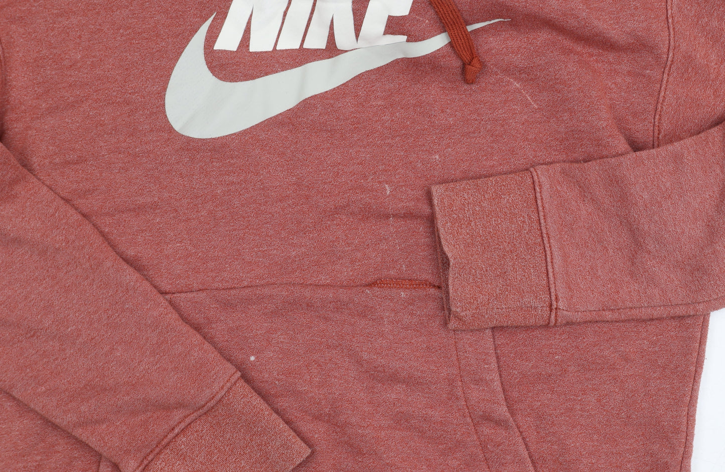 Mens UK Size M Nike Red Pullover Hoodie
