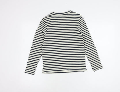 Craghoppers Girls Blue Striped Pullover Jumper, 9-10 Years