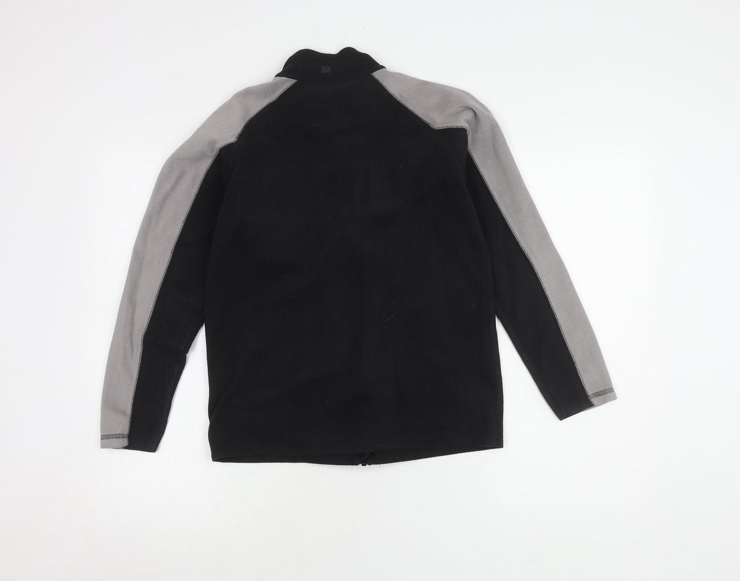 Mountain Warehouse Boys Black Fleece Jacket 13Y, Full Zip