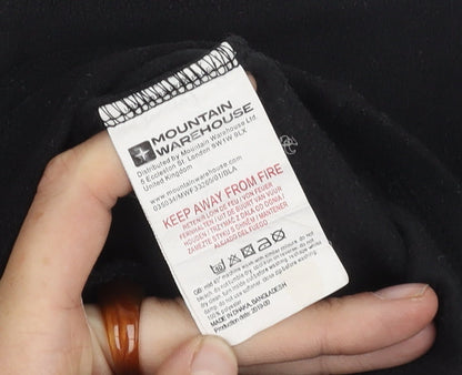 Mountain Warehouse Boys Black Fleece Jacket 13Y, Full Zip