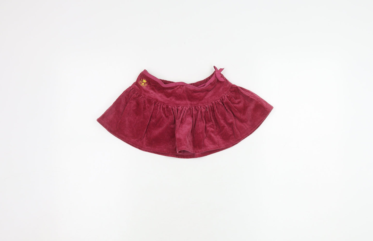 Ralph Lauren Girls Red Corduroy Flare Skirt 2 Years