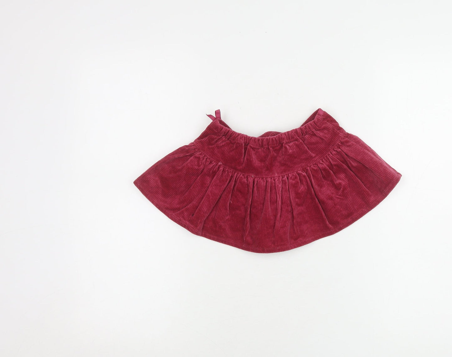 Ralph Lauren Girls Red Corduroy Flare Skirt 2 Years