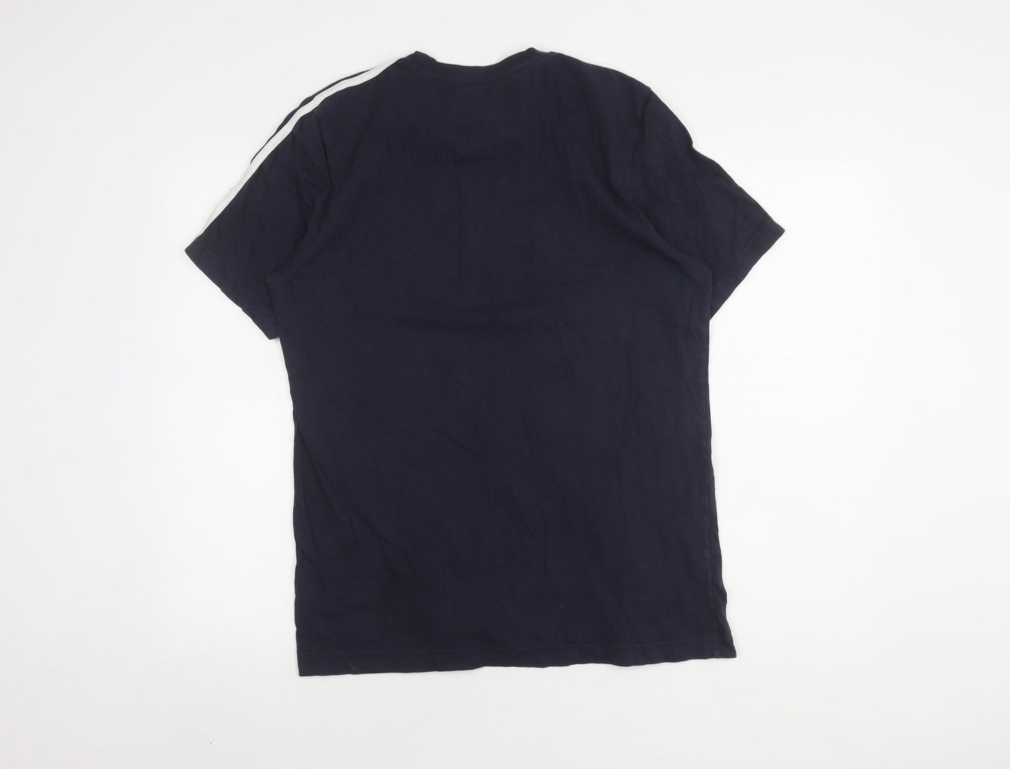 Adidas Men's Blue Medium Crew Neck T-Shirt