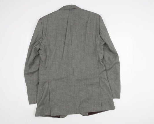 Mens UK Size 40 Chester Barrie Regular Grey Suit Jacket