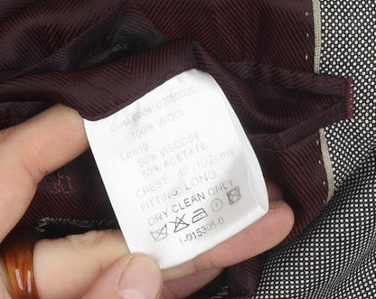 Mens UK Size 40 Chester Barrie Regular Grey Suit Jacket