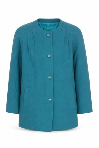 Womens UK Size 12 Eastex Green Basic Jacket Jacket