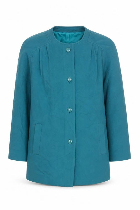 Womens UK Size 12 Eastex Green Basic Jacket Jacket