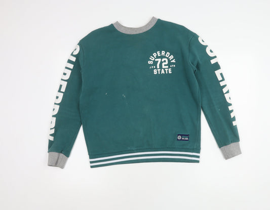 Superdry Green Pullover Sweatshirt S Unisex Adults
