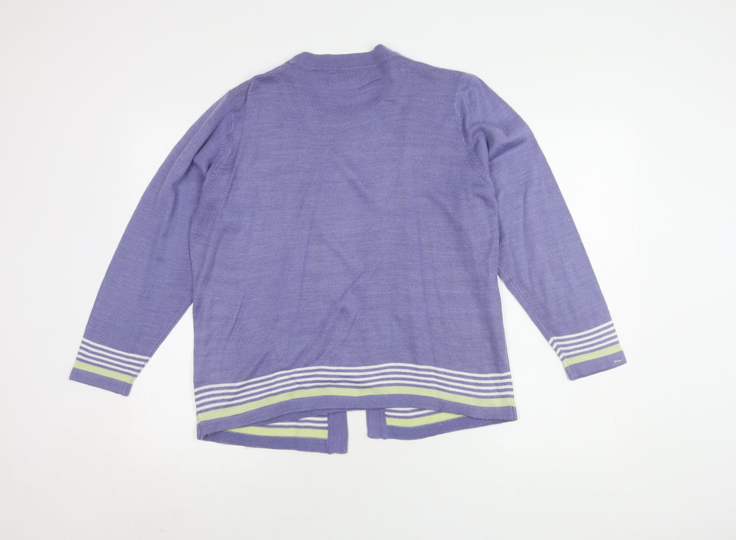 Womens UK Size 14 Honor Millburn Purple Cardigan Jumper