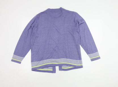 Womens UK Size 14 Honor Millburn Purple Cardigan Jumper