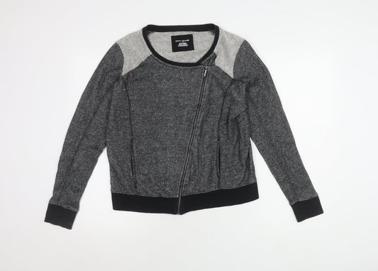 DKNY Jeans Women's Grey Full Zip Jumper, Size M