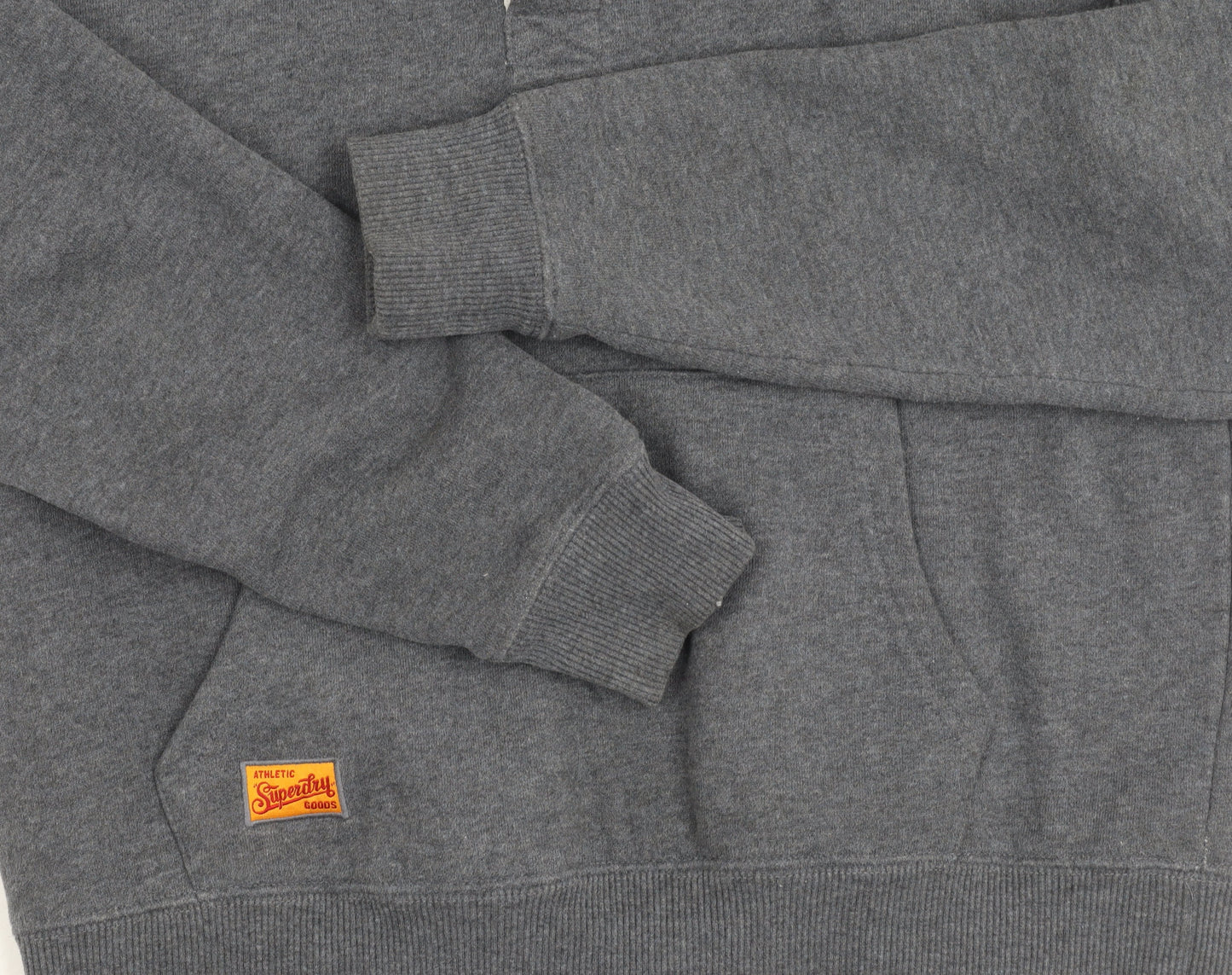 Womens UK Size 10 Superdry Grey Henley Jumper