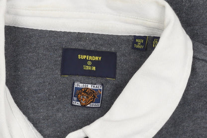 Womens UK Size 10 Superdry Grey Henley Jumper