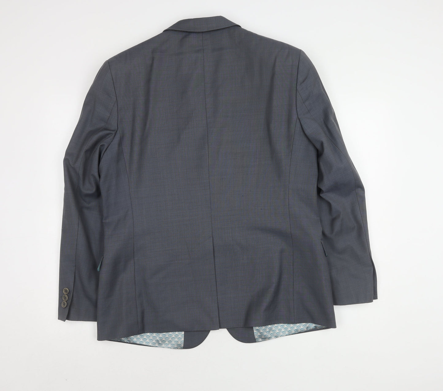 Mens UK Size 42 Ted Baker Regular Grey Suit Jacket