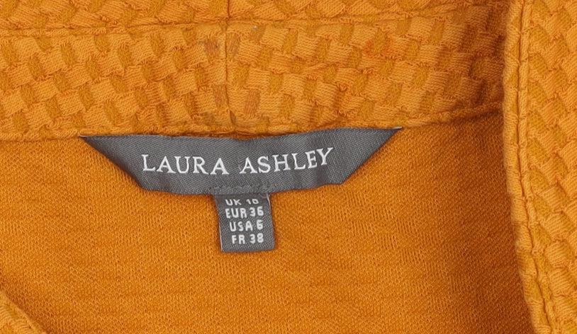 Laura Ashley Women's Orange Tunic Top Size 10